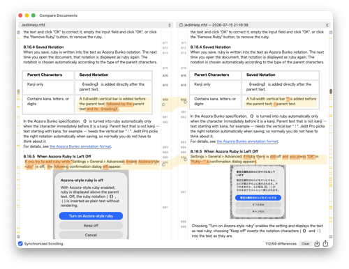 Document comparison
